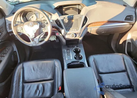 2017 Acura Mdx Technology z USA, uszkodzony, nr VIN 5FRYD4H58HB039171